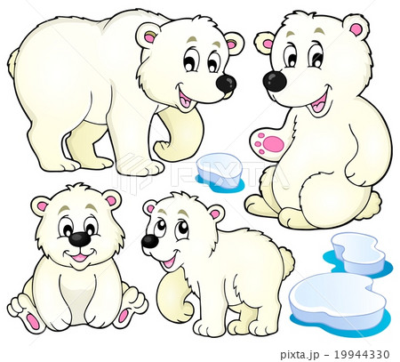Polar bears theme collection 1 19944330