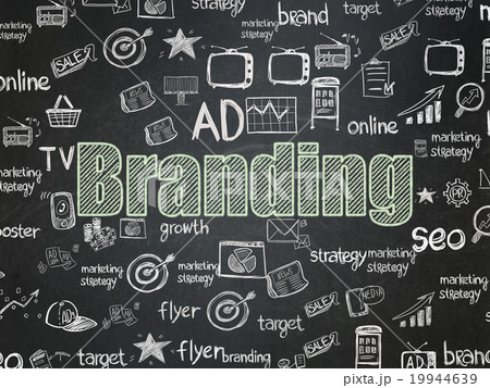 Marketing concept: Branding on School Board 19944639