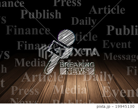 News concept: Breaking News And Microphone in News concept: Breaking News And Microphone in 19945130