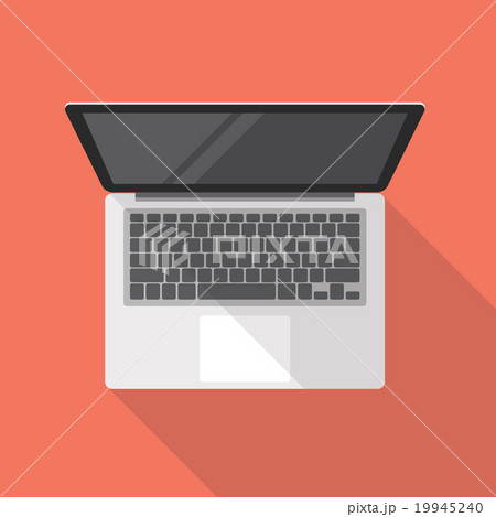 Laptop icon top view 19945240
