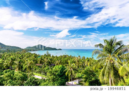 Travel vacation background - Koh Tao, Thailand 19946851