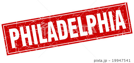 Philadelphia red square grunge isolated stamp Philadelphia red square grunge isolated stamp 19947541