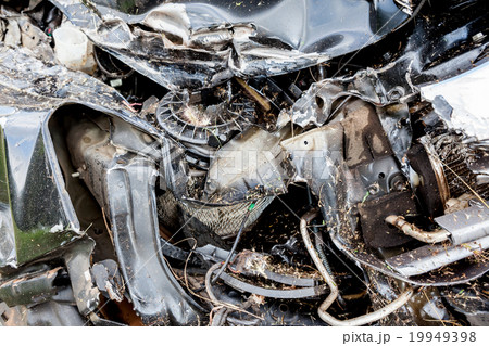 auto accident in the field 19949398