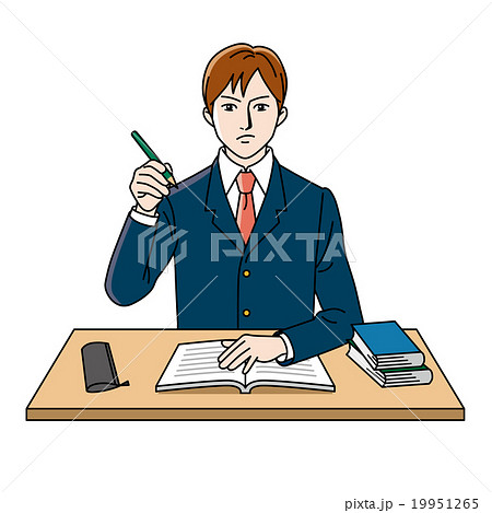 勉強する男子学生 19951265