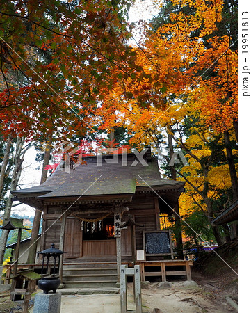 世界遺産　平泉　中尊寺の紅葉 19951813