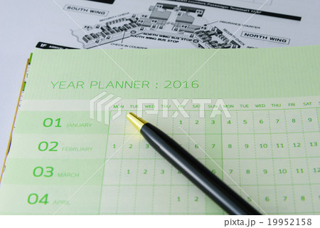 Yearly Wall Calendar Planner for 2016 Year. Yearly Wall Calendar Planner for 2016 Year. 19952158