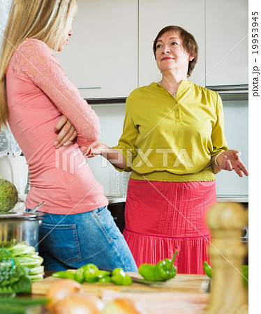 Two women sharing bad news Two women sharing bad news 19953945