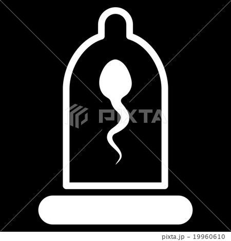 Sperm In Condom Flat Icon 19960610