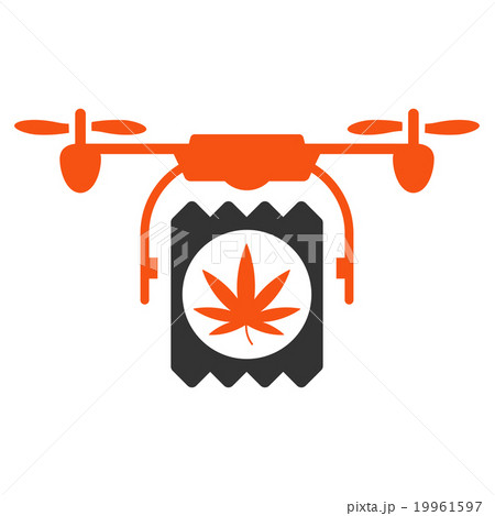 Drugs Drone Delivery Icon 19961597