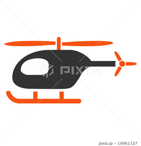 Helicopter Flat Icon 19962187