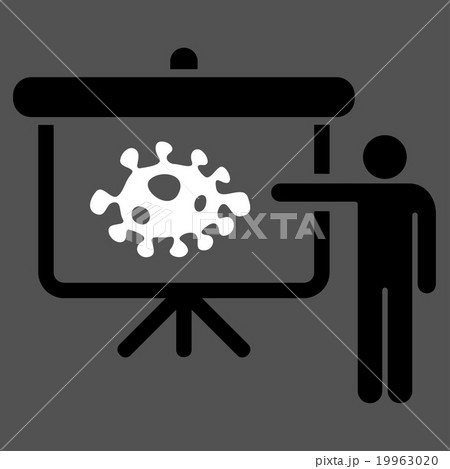 Bacteria Lecture Flat Icon 19963020