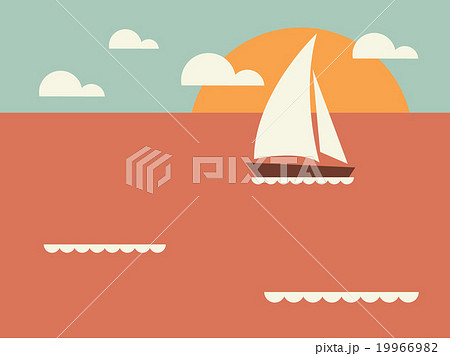 Vintage seaside view 19966982