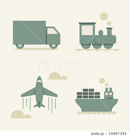 cargo transportation - vector illustration 19967383