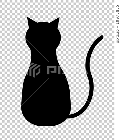 猫のシルエットのイラスト素材