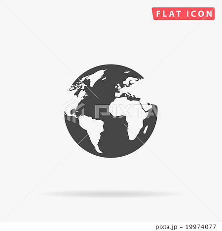 earth simple flat icon earth simple flat icon 19974077