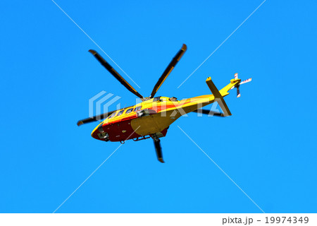 Rescue Helicopter in Italian Alps 19974349