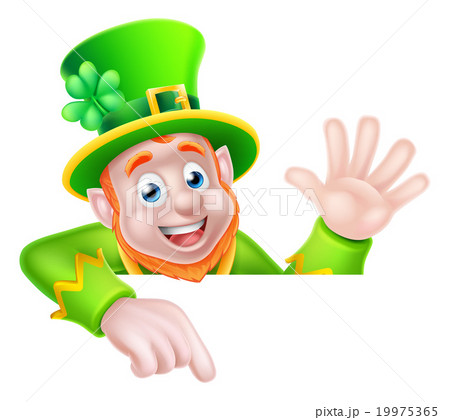 Leprechaun St Patricks Day Cartoon 19975365