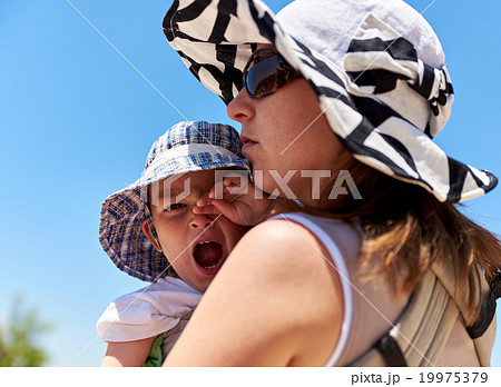 Mother and her little baby child 19975379