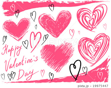 set of hand drawn hearts, vector set of hand drawn hearts, vector 19975447