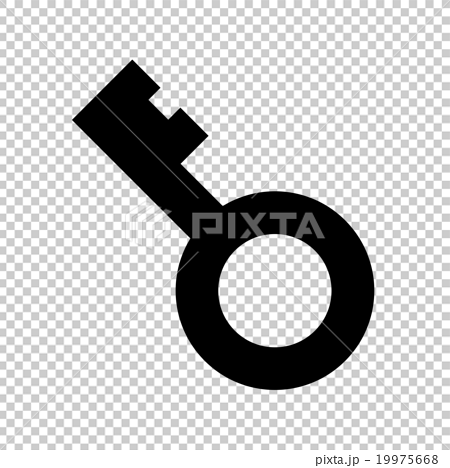 鍵マークのイラスト素材 19975668 Pixta