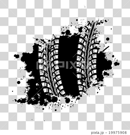 Tire track background 19975908