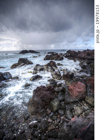 Easter Island rocky coast. 19978153