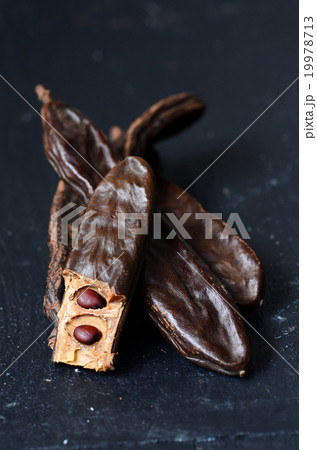 Ripe carob pods Ripe carob pods 19978713