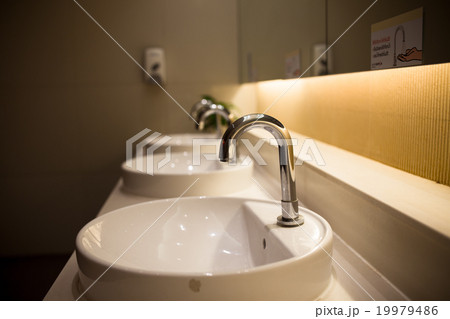 row of sinks row of sinks 19979486