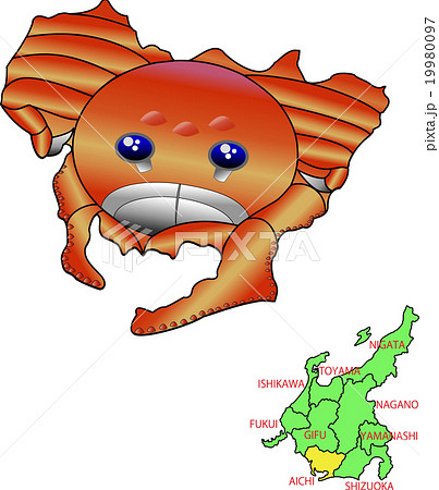 地図の動物 中部 愛知 地図の動物 中部 愛知 19980097