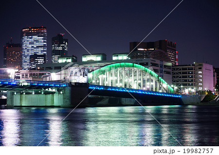 勝鬨橋　ライトアップ 19982757