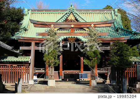 正月支度の牛嶋神社本殿 正月支度の牛嶋神社本殿 19985204