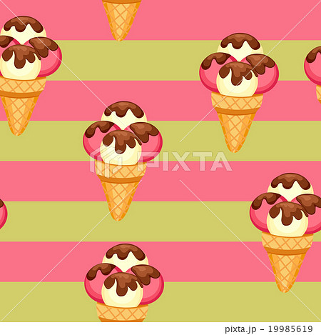 Pattern Ice Cream vector illustration eps 10 Pattern Ice Cream vector illustration eps 10 19985619
