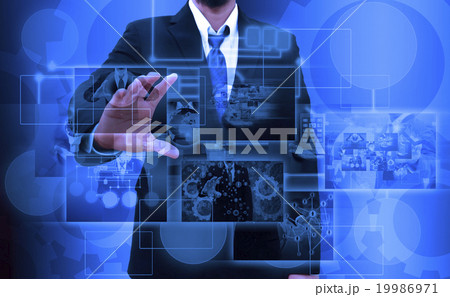 businessman holding Reaching images streaming  19986971