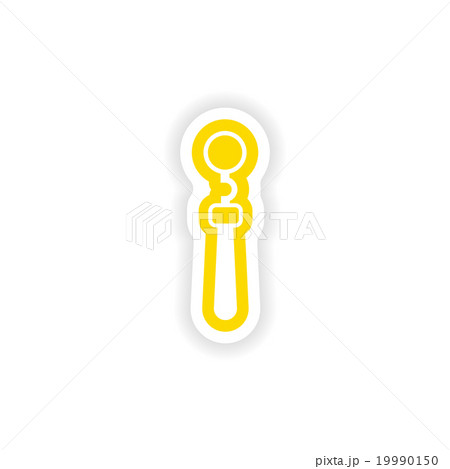 paper sticker on white background medical 19990150