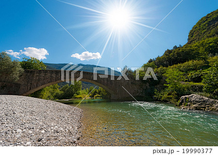 Roman Bridge and Sarca River - Italy 19990377