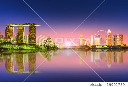 Singapore Skyline and view of Marina Bay Singapore Skyline and view of Marina Bay 19991789