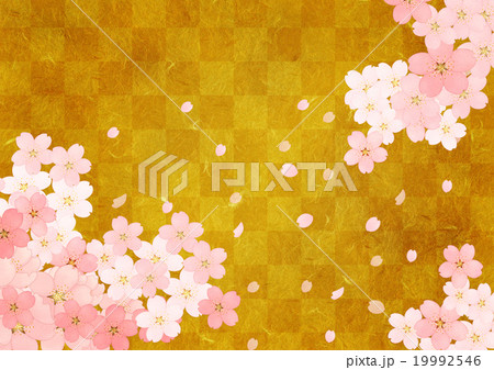 桜の背景よこ(市松) 桜の背景よこ(市松) 19992546