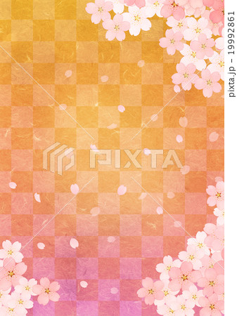 桜のグラデーション背景タテ(市松) 桜のグラデーション背景タテ(市松) 19992861
