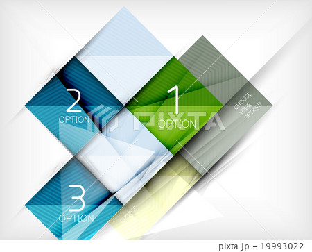 Paper square shapes banner 19993022