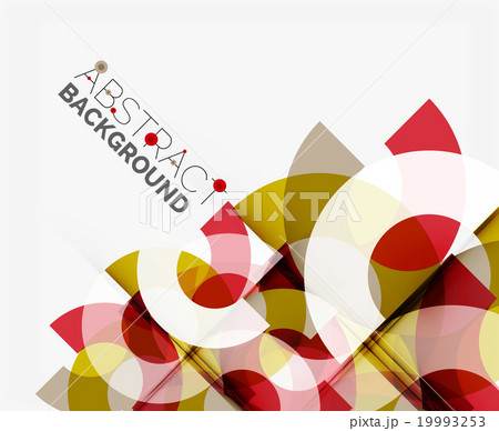 Geometrical vector background, circle shapes  19993253