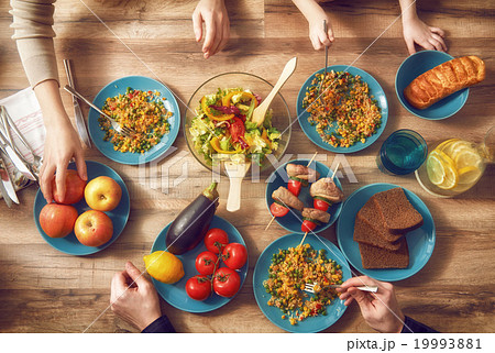 Enjoying  family dinner 19993881