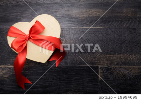 ハート　箱　リボン 19994099