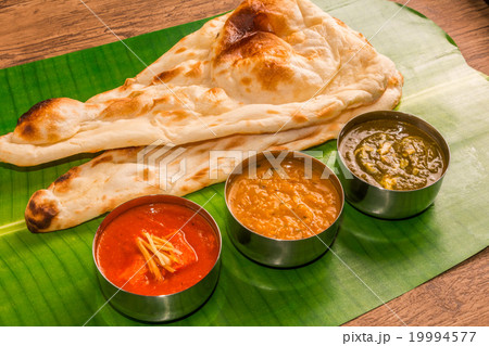 一般的なインドカレー Typical Indian curry set 一般的なインドカレー Typical Indian curry set 19994577