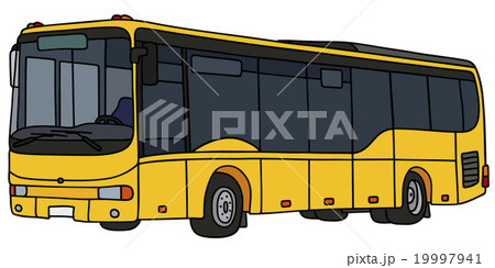 Yellow city bus 19997941