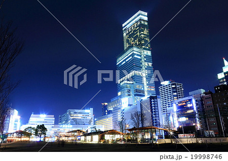 天王寺公園からあべのハルカスの夜景 19998746
