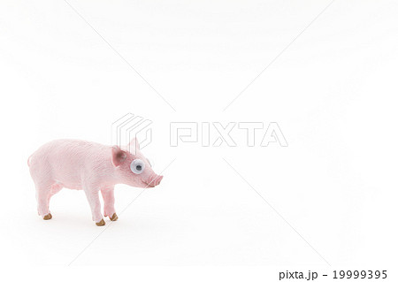 目玉シール付き小ブタのおもちゃ:wiggly-eyed piglet toy 19999395