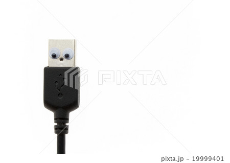 目玉シール付きUSBケーブル: wiggly eyed USB cable 目玉シール付きUSBケーブル: wiggly eyed USB cable 19999401