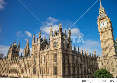 ビッグベン：ウェストミンスター宮殿 20001105