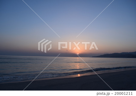 大岐の浜の日の出 20001211