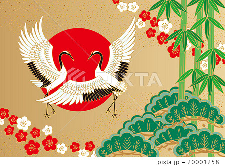 鶴と松竹梅 20001258